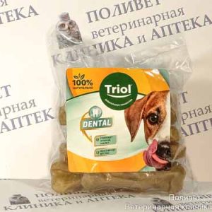 Косточки жевательные Dental 10см, 300-400г (пакет 10шт.) (10151044)