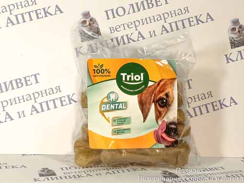 Косточки жевательные Dental 10см, 300-400г (пакет 10шт.) (10151044)