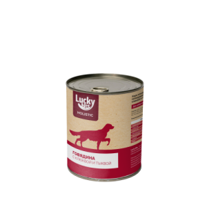 Консервы для собак Lucky bits говядина с клюквой и тыквой 970г (Лаки битс)