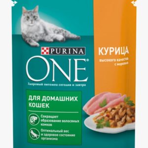 Пурина One корм д/кошек Курица/Морковь 75г