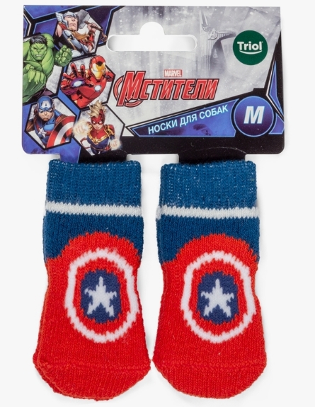 Triol носки д/собак Marvel Капитан Америка р.М