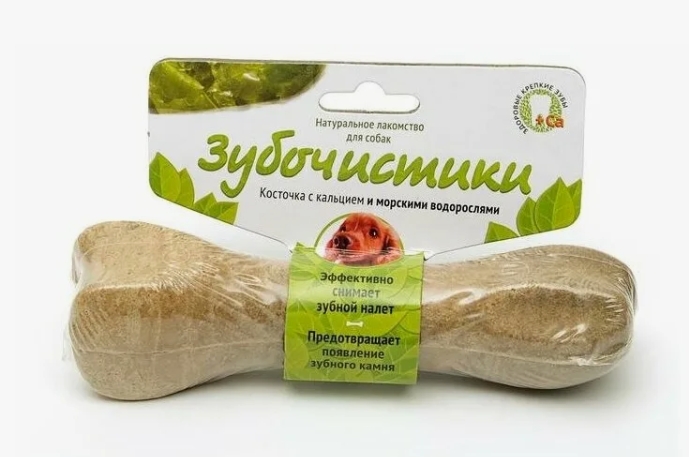 Лакомства Зубочистики д/собак средних пород Морские водоросли 95г 1шт