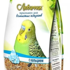 Любимчик зерносмесь д/волнистых попугаев Кальций 500г (пакет)