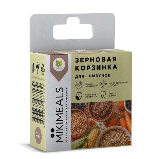 Лакомство Mikimeals Корзинка зерновая 40г