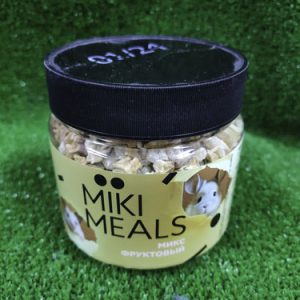 Лакомство Mikimeals Фруктовый микс д/грызунов 150г банка