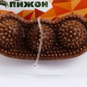 Игрушка для собак "Горох", TPR+Бамбук, массажная, 14 х 3,5 х 5 см   10669601
