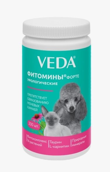 Фитомины Форте для кошек с урологическим фитокомплексом 100г