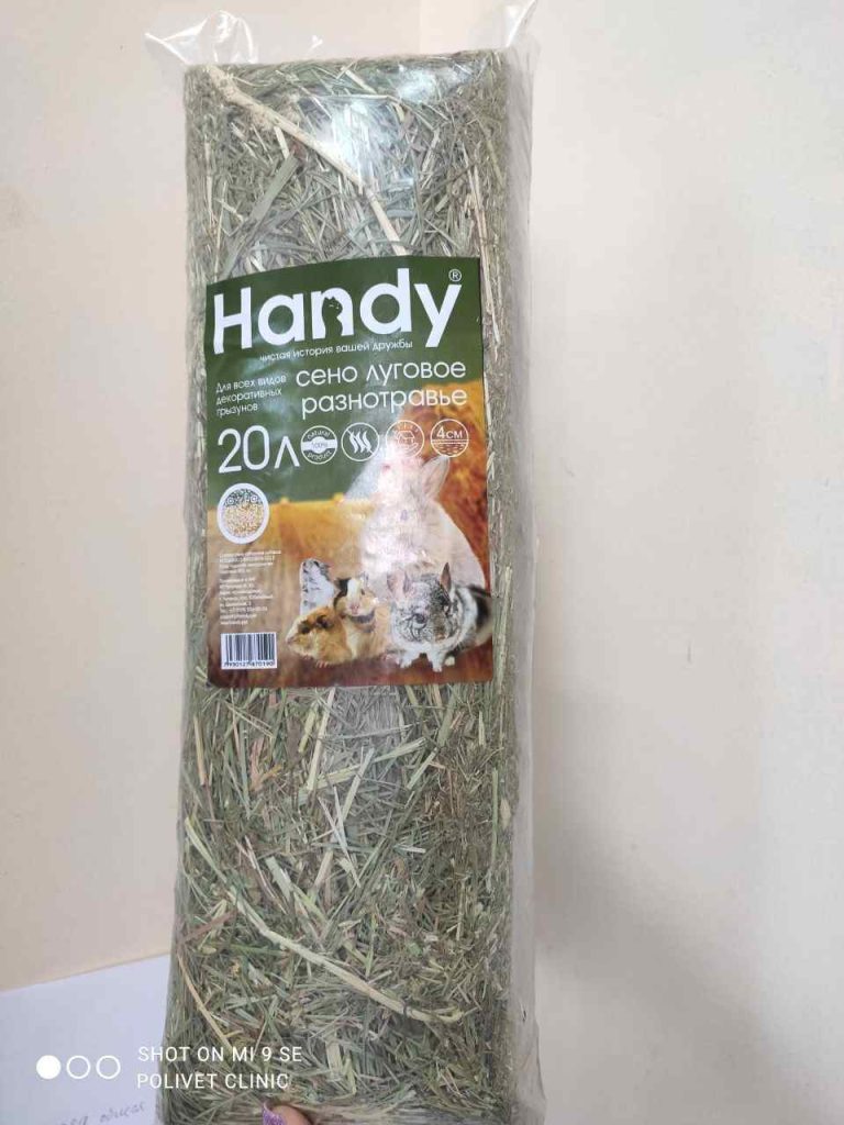 Сено луговое разнотравье 650гр Handy