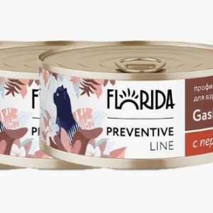 Gastrointestinal Консервы д/кошек, расстройствах пищевар. с перепёлкой 0,1кг FLORIDA Флорида Гастро