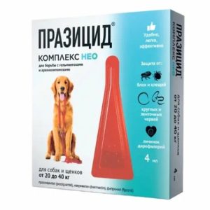 Празицид-комплекс NEO капли д/собак/щенков 20-40кг (1х4мл)