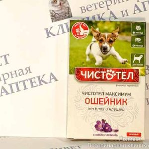 Чистотел Максимум ошейник д/собак с маслом Лаванды красный