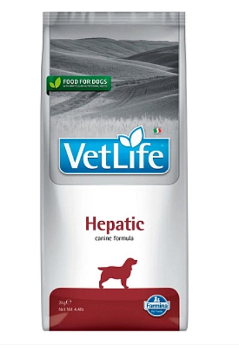 Фармина Vet Life Hepatic Корм д/взр. собак при заболевании печени 2кг (0368)