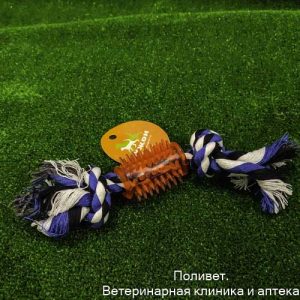 Игрушка тренировочная канатная "Зубочистка", 65 г, микс цветов 769121