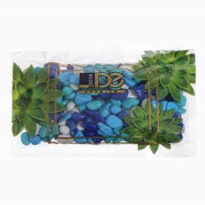 Грунт для аквариума (5-10 мм) голубой-синий-белый-бирюзовый, 350 г 1404929