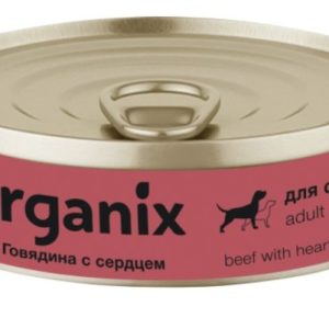 Консервы для собак говядина с сердцем , 0,1 кг, (Organix консервы, Органикс)