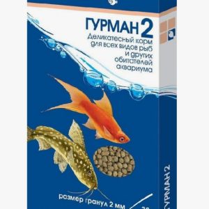 Зоомир Гурман2 корм для всех видов рыб гранулы 2мм 30г/09335/