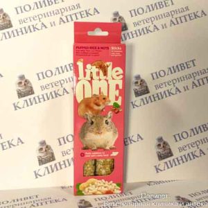 Литтл Ван Палочки для хомяков, крыс, мышей и песчанок с воздушн. рисом и орехами 2*55г 32260