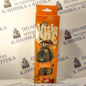 Литтл Ван Палочки для хомяков, крыс, мышей и песчанок с фруктами и орехами, 2х60г 32240