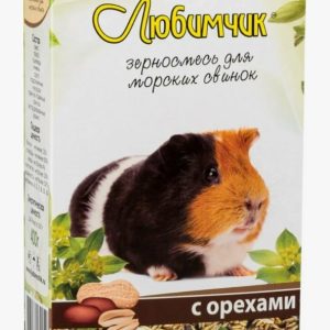 Любимчик коробка для морских свинок орех 400 гр/14шт/0054