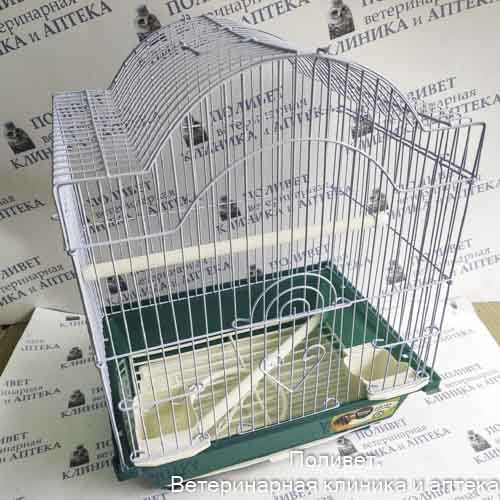 Клетка 2113 для птиц, эмаль, 300*230*390мм, Triol