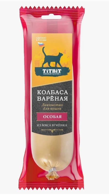 Titbit Колбаса вареная Особая лакомство для кошек 100г
