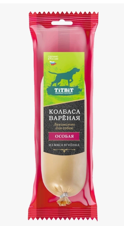 Titbit Колбаса вареная Особая лакомство для собак 150г