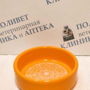 Миска керамическая для мелких животных Апельсин 0,1л Triol 30231001