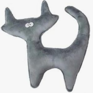 Моськи-Авоськи Игрушка для собак Кот Васька, серая 25*23*3,5 см