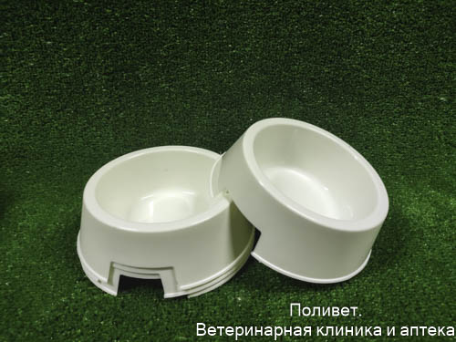 Миска пластиковая 17 х 17 х 5 см, 400 мл, белая 9557965