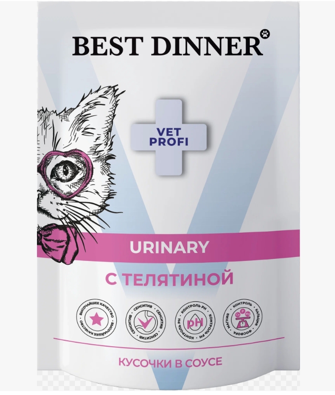 Бест Диннер Vet Profi Urinary сухой корм для кошек 0,4 кг 75110