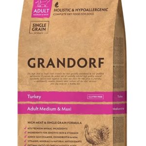 Грандорф Индейка для взрослых собак средних и крупных пород  10 кг GRANDORF DOG Turkey MED&MAXI