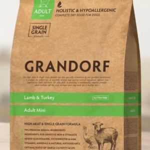 Грандорф Ягненок с индейкой для взрослых собак мелких пород  3 кг GRANDORF DOG Lamb&Turkey MINI
