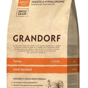 Грандорф Индейка для стерилизованных кошек 2 кг GRANDORF CAT Turkey STERILISED