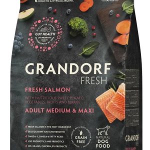 Грандорф Свежее филе Лосося с бататом для взр соб мелких пород, для здоровья кожи и шерсти 3 кг