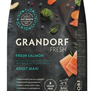 Грандорф Свежее филе Лосося с бататом для взр собак сред и крупн пород, для здор кожи и шерсти 10кг