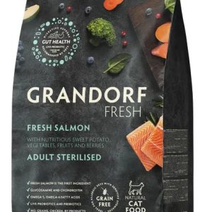Грандорф Свежее филе Лосося с бататом для взрослых кошек , для здоровья кожи и шерсти 2кг