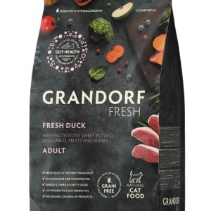 Грандорф Свежее мясо Утки с бататом для взрослых кошек, для особо аллергичных кошек 2кг