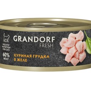 Грандорф Консервы для кошек GRANDORF FRESH Куриная грудка в желе 0,07 кг