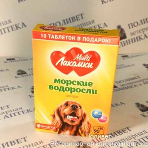 МультиЛакомки Морские водоросли для собак 100 таб.