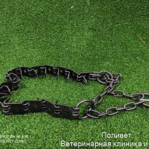 Ошейник строгий пластинчатый вороненый,  50 х 2,3 см 4940344