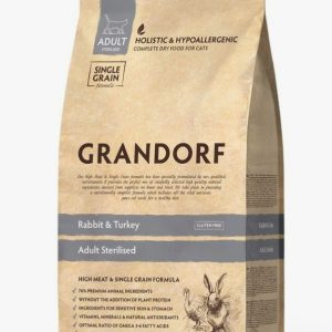 Грандорф Кролик с индейкой для стерилизованных кошек  2 кг GRANDORF CAT Rabbit&Turkey STERILISED