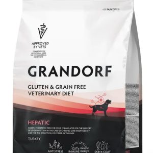Грандорф Полнорационный диетический корм для собак, для поддержания функций печени при ХПН  3 кг
