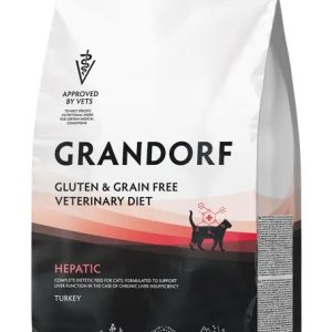 Грандорф Полнорационный диетический корм для кошек, для поддержания функции печени при ХПН 2кг