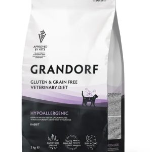 Грандорф Полнорационный диетический корм для кошек с пищевой аллергией или непереносимостью 2кг