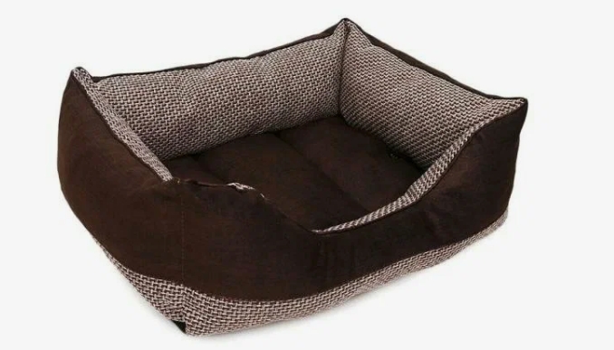 Лежанка ЛОФТ МОККО пухлик №2 50*42*20 ТЕМНО-КОРИЧНЕВЫЙ Rich Breed (PerseiLine)