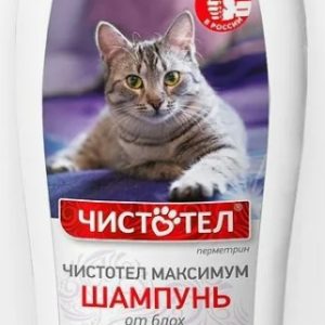 Чистотел Максимум шaмпунь д/кошек от блох лаванда 180мл