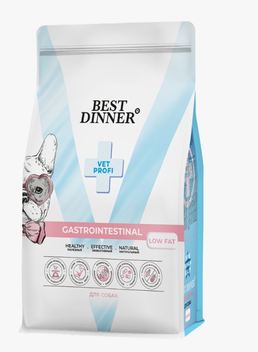 Бест Диннер Vet Profi Gastrointestinal Low Fat сухой корм для собак 2 кг 75116