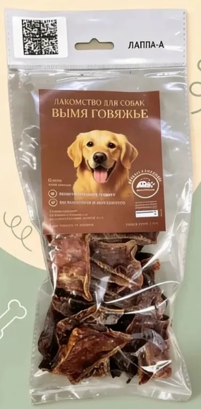Лакомство ЛАППА-А д/собак Вымя говяжье 120г