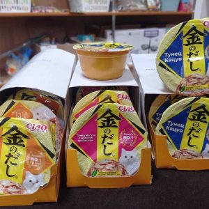 INABA Kinnodashi cup корм влажн д/кошек кур. филе/микс тунцов Магуро и Кацуо конс. 70г Инаба RU802