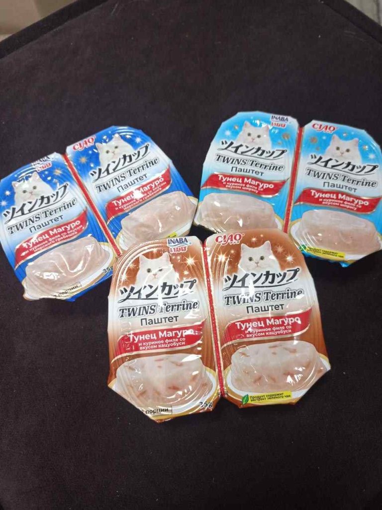 INABA Twins паштет д/кошек тунец Магуро, кур.филе со вкусом кацуобуси,70г(35г х 2шт) Инаба RU1203